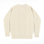 Deniz Cable Knit // Pristine White (L)