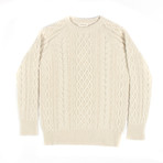 Deniz Cable Knit // Pristine White (L)