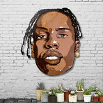 A$AP Rocky // Aluminum Die-Cut (14"W x 16"H)