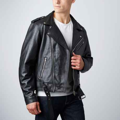 Classic Corben Leather Jacket // Black (S)