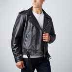 Classic Corben Leather Jacket // Black (3XL)
