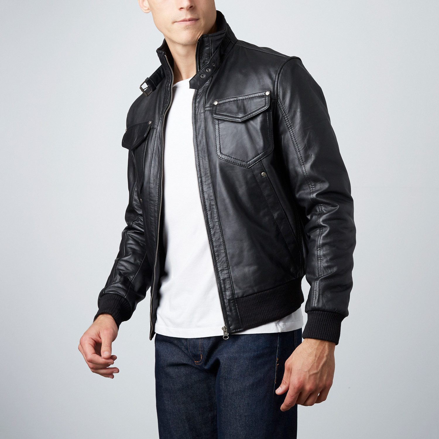 Maverick Leather Jacket // Black (M) - Everest Leatherwear LTD - Touch ...