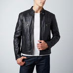 Tarryn Leather Jacket // Black (M)