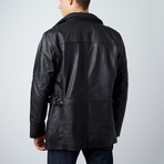 Leather Utility Jacket // Black (XL)