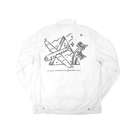 Steve Harrington Premium Coach Jacket // White (S)