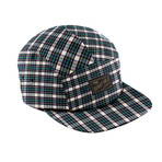 Plaid 5-Panel Hat // Green