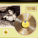 Gold Laser Cut LP // Madonna // Like A Virgin