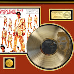 Gold Laser Cut LP // Elvis Presley // 50,000,000