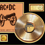 Gold Laser Cut LP // ACDC // About To Rock