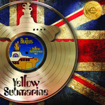 Gold Laser Cut LP // Beatles // Yellow Submarine