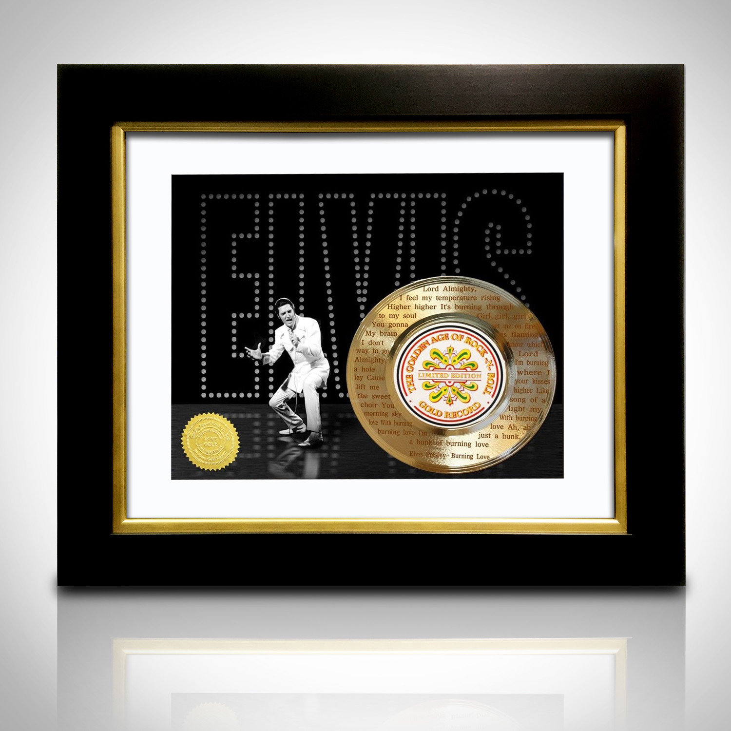 Gold 45 // Elvis Presley // Burning Love - RARE-T - Touch of Modern