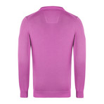 Adams Garment Dyed Round Neck Pullover // Fuchsia (XL)