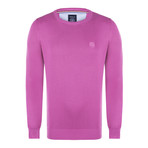 Adams Garment Dyed Round Neck Pullover // Fuchsia (L)