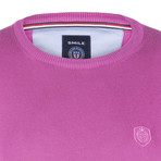 Adams Garment Dyed Round Neck Pullover // Fuchsia (2XL)