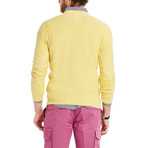 Barbuda Garment Dyed V-Neck Pullover // Yellow (S)