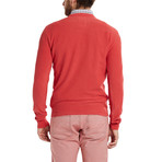 Antiqua Garment Dyed Round Neck Pullover // Red (L)