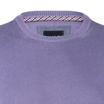 Bredal Garment Dyed Round Neck Pullover // Purple (XL)