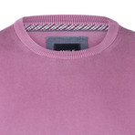 Bredal Garment Dyed Round Neck Pullover // Burnt Rose (L)