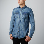 Kenny Slim Fit Denim Shirt // Blue (2XL)