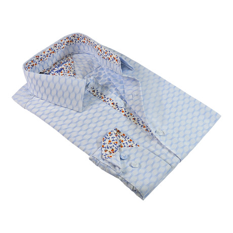 Luminiscent Button-Up Shirt // Blue (S)