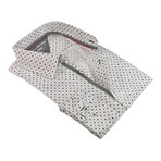 Flora Button-Up Shirt // White + Black (3XL)