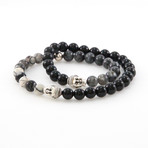 Silver Buddha Double Wrap (Small)