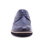 Olive Woven Derby // Navy (US: 9.5)