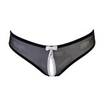 Miranda Black + Ivory Ouvert Brief (L)