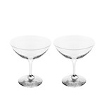 Orrefors // Amor Vincit Omnia Champagne Coupe // Set Of 2