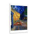 The Cafe Terrace on the Place du Forum, Arles, at Night // Vincent van Gogh // 1888 (12"W x 16"H)