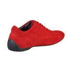 Imola Suede Low Top Sneaker // Red, Black (Euro: 41)