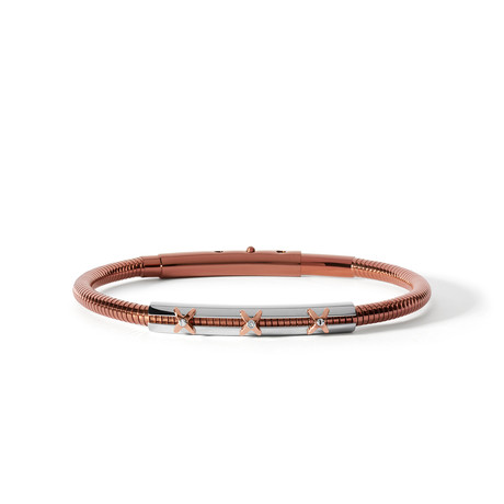 Boxe Bracelet // Weft Stitching // Rose Gold