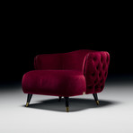 Santori Armchair (Purple Fabric)