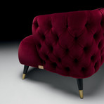 Santori Armchair (Purple Fabric)