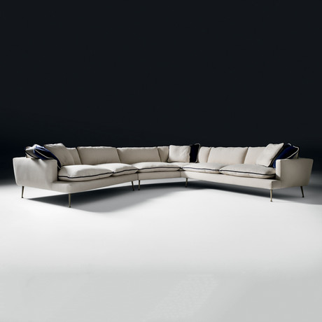 Isaac Sofa // White (4 Seater)