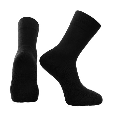Set of 2 // Neverquit Crew Socks // Black (Medium)