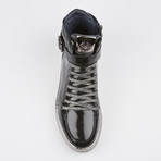 Sullivan Patent High-Top Sneaker // Black (US: 8.5)
