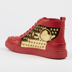 Zoo Studded High-Top Sneaker // Red (US: 10)