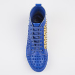 Zoo Studded High-Top Sneaker // Royal (US: 11)