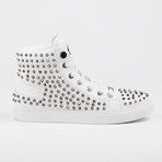 Zircon Studded High-Top Sneaker // White (US: 12)