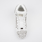 Zircon Studded High-Top Sneaker // White (US: 12)