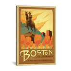 Boston, Massachusetts (George Washington Statue) (18"W x 26"H x 0.75"D)