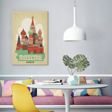 Moscow, Russia (Saint Basil's Cathedral) (18"W x 26"H x 0.75"D)