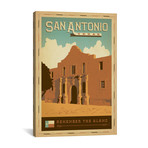 San Antonio, Texas (The Alamo) (18"W x 26"H x 0.75"D)