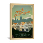 San Francisco, California (Painted Ladies of Postcard Row) (18"W x 26"H x 0.75"D)