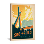 Sao Paulo, Brazil (Octavio Frias de Oliveira Bridge) (18"W x 26"H x 0.75"D)