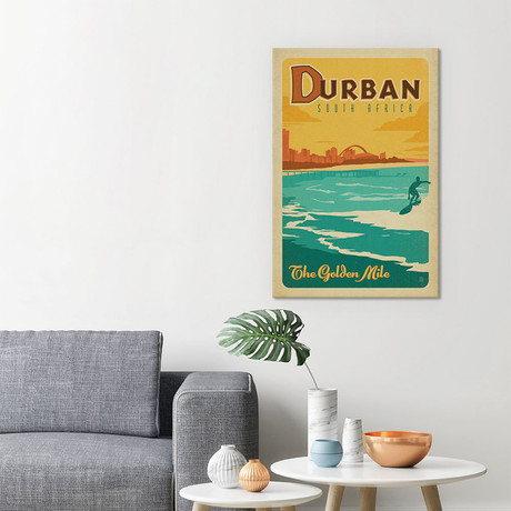 Durban, South Africa (The Golden Mile) (18"W x 26"H x 0.75"D)