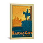 Kansas City, Missouri (Cyrus E. Dallin's The Scout Statue) (18"W x 26"H x 0.75"D)