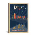 Philadelphia, Pennsylvania (The City Of Brotherly Love) (18"W x 26"H x 0.75"D)