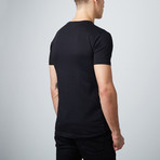 DJ Tee // Black + Red (2XL)